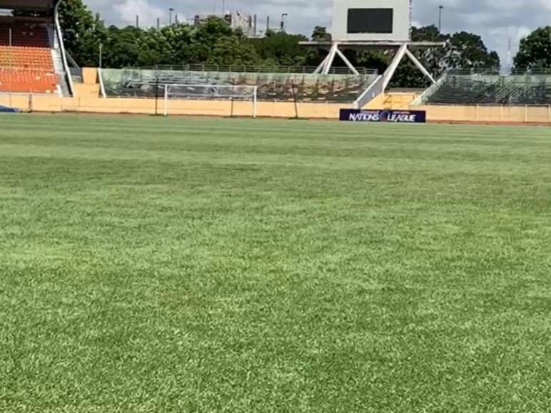 Con césped impecable y algunos descuidos: así es el Félix Sánchez, estadio donde Honduras enfrentará a Cuba