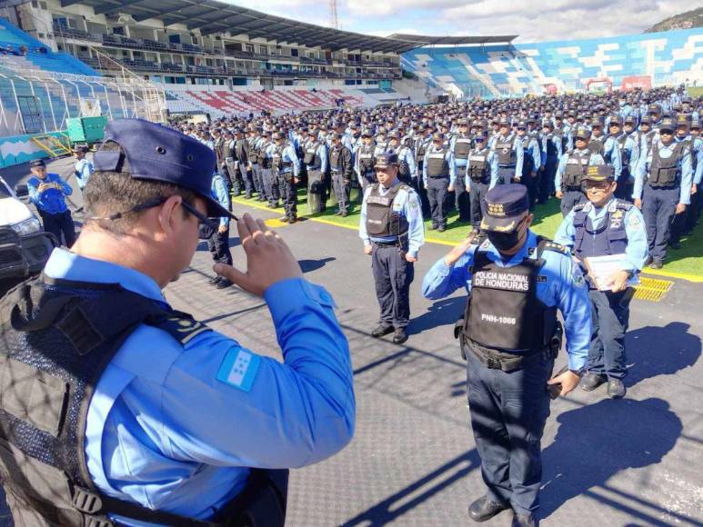 ¡Blindaje! Seguridad total para la final Olimpia vs Motagua en el Nacional