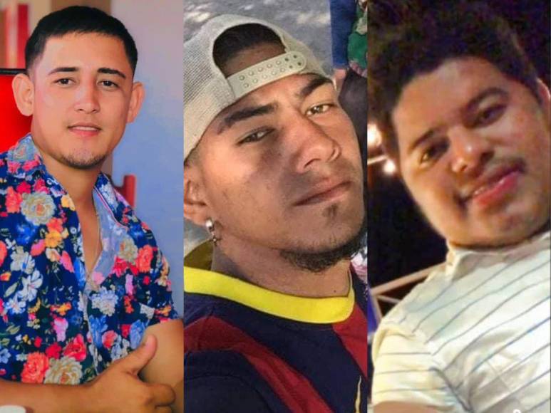 Los rostros de los tres jóvenes asesinados en masacre en Guaimaca