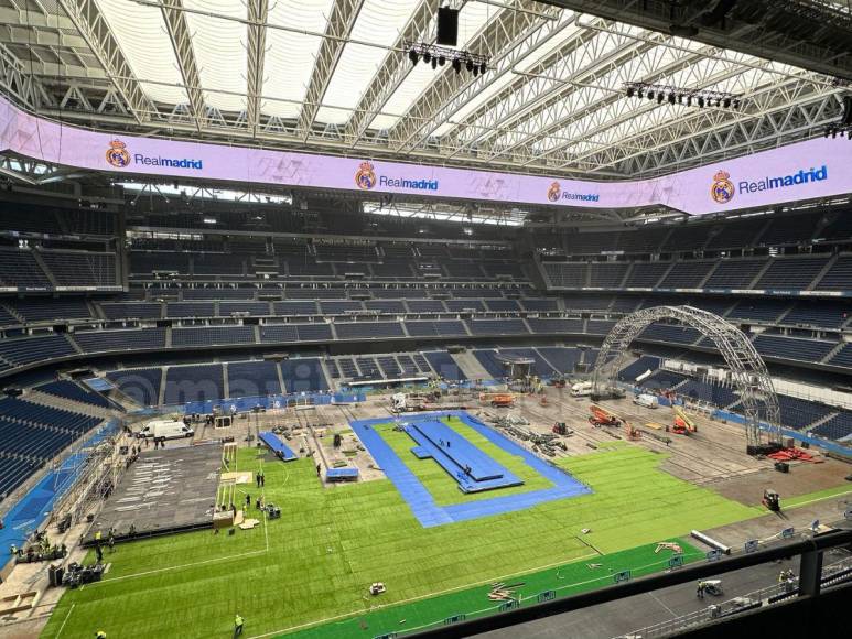 Así preparan el Santiago Bernabéu para darle la bienvenida a Mbappé