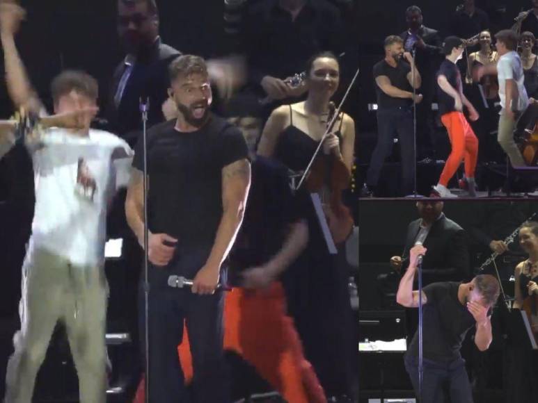 ¡Emotiva sorpresa! Así fue el momento en que los mellizos de Ricky Martin lo sorprenden en pleno concierto