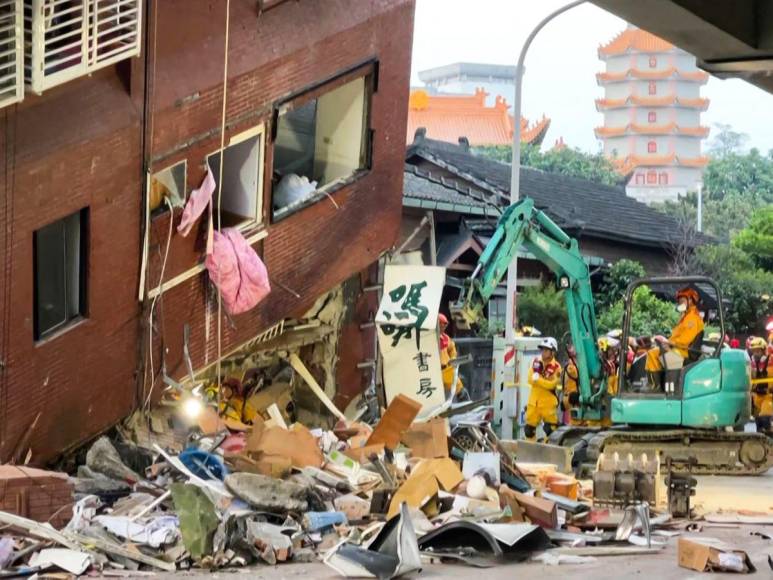 Imágenes del terremoto en Taiwán: Al menos nueve muertos y más de 800 heridos