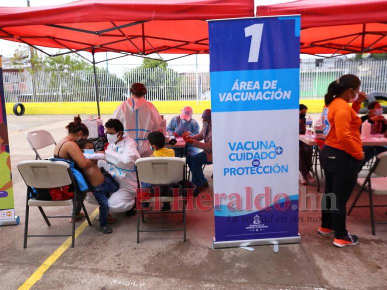 Así arrancó la jornada de vacunación a niños de 5 años en adelante (Fotos)