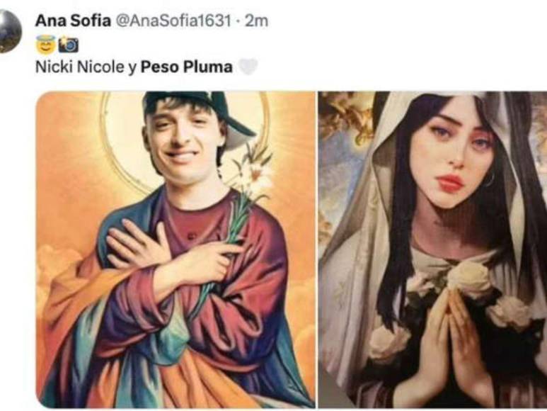 Los memes que ha generado el romance entre Nicki Nicole y Peso Pluma