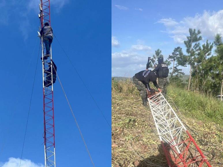 Desmantelan antena de 100 metros que daba red Wifi a cárcel de Támara