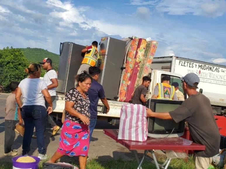 Alerta roja y cientos de familias evacuadas: los efectos de la crecida del Río Ulúa