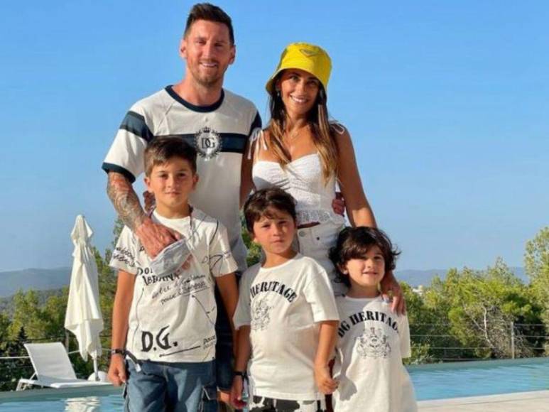 Antonela Roccuzzo y sus tres hijos, el apoyo e inspiración de Messi en la semifinal del Mundial de Qatar 2022