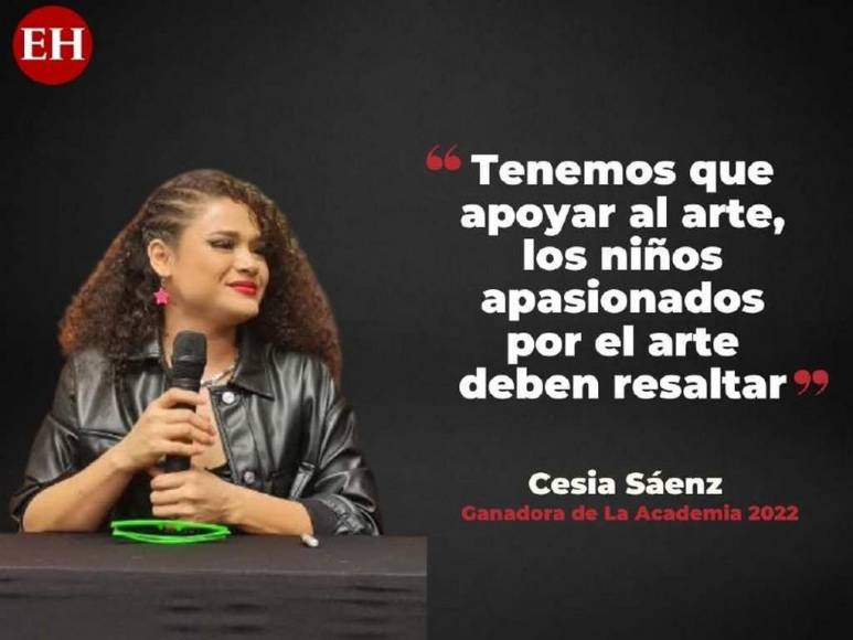 Las frases de Cesia Sáenz tras hacer historia en La Academia y regresar a Honduras