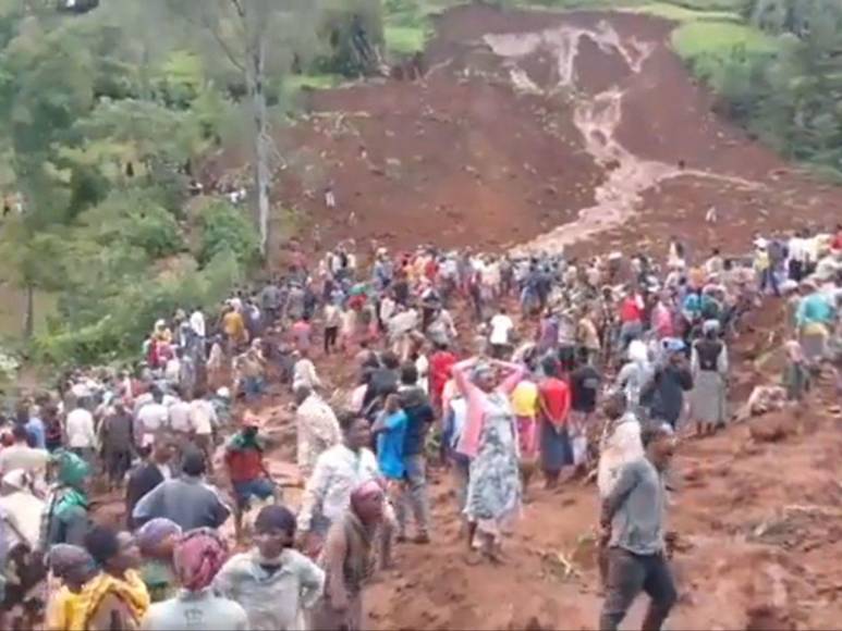 Luto en Etiopía: más de 200 muertos deja deslizamiento de tierra