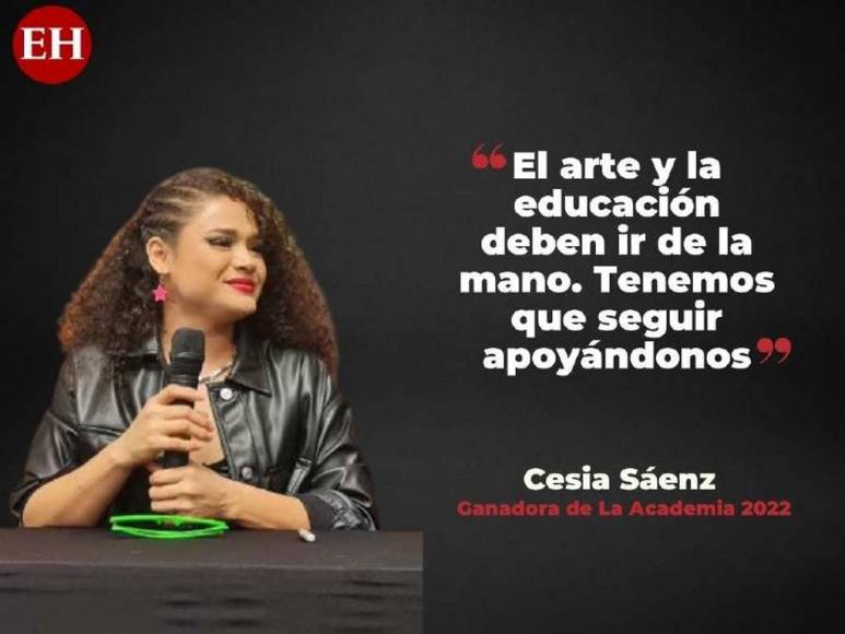 Las frases de Cesia Sáenz tras hacer historia en La Academia y regresar a Honduras