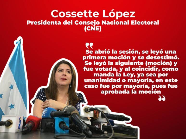 Las frases de Cossette López tras asumir presidencia del CNE