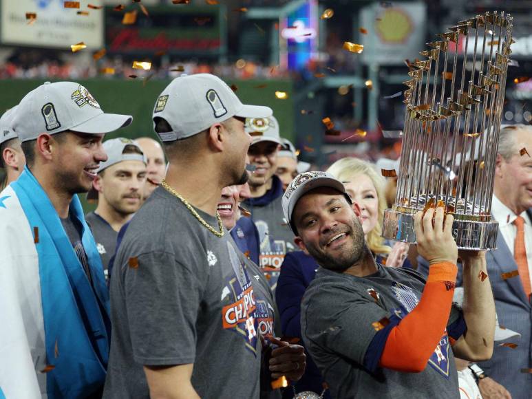 Así celebraron los Astros de Mauricio Dubón el título de la Serie Mundial