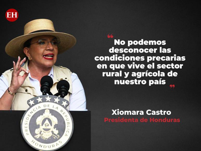 Las frases de Xiomara Castro sobre la creación de la comisión de seguridad agraria y acceso a la tierra