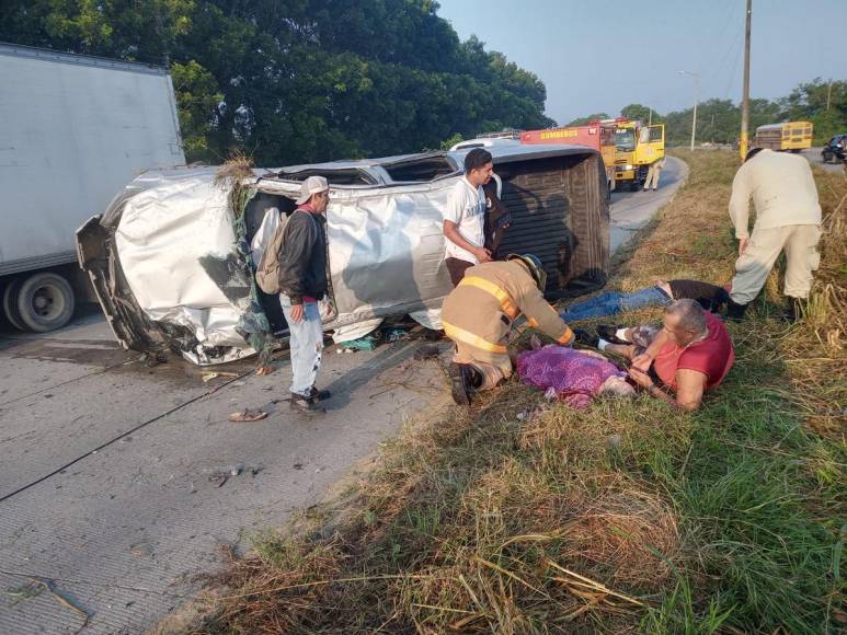 Iban rumbo al hospital cuando sufrieron trágico volcamiento en La Lima