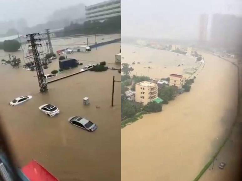 Las impactantes imágenes de las severas inundaciones en China