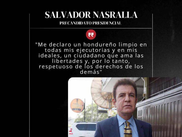 Las frases con las que Salvador Nasralla justifica su intención de adherirse al Partido Liberal