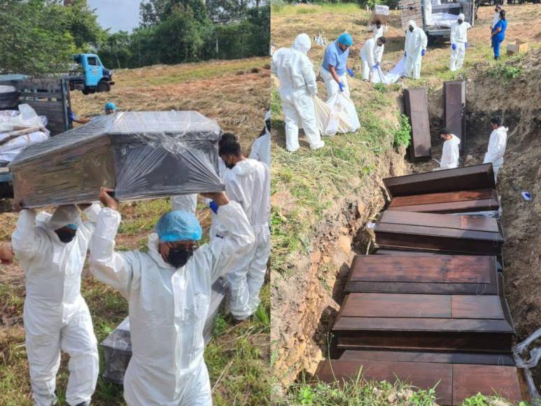 Realizan tercera inhumación del año de cuerpos no reclamados en Tegucigalpa