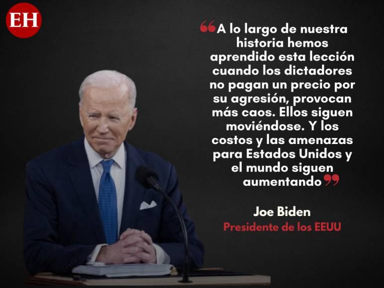 Estado de la Unión: Joe Biden arremetió contra Putin en su discurso