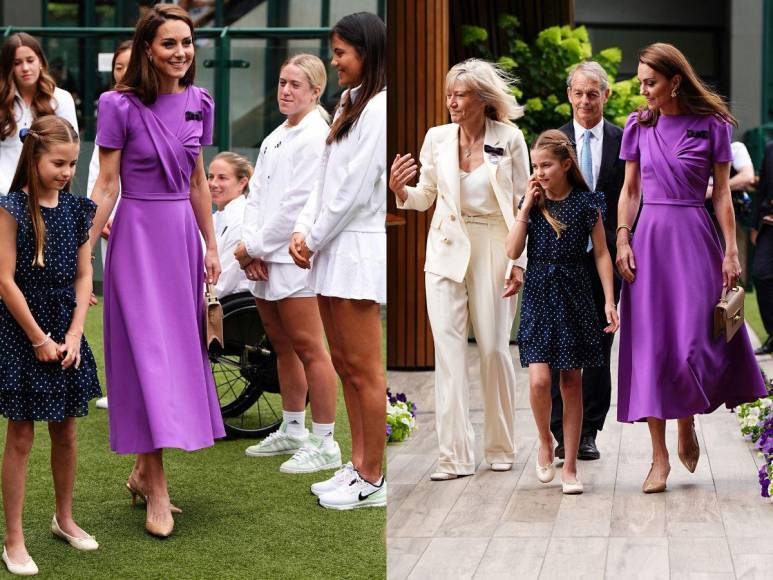 Sonriente y elegante: Kate Middleton aparece en final masculina de Wimbledon