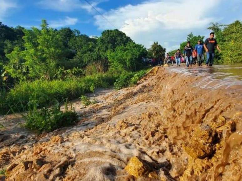 Alerta roja y cientos de familias evacuadas: los efectos de la crecida del Río Ulúa