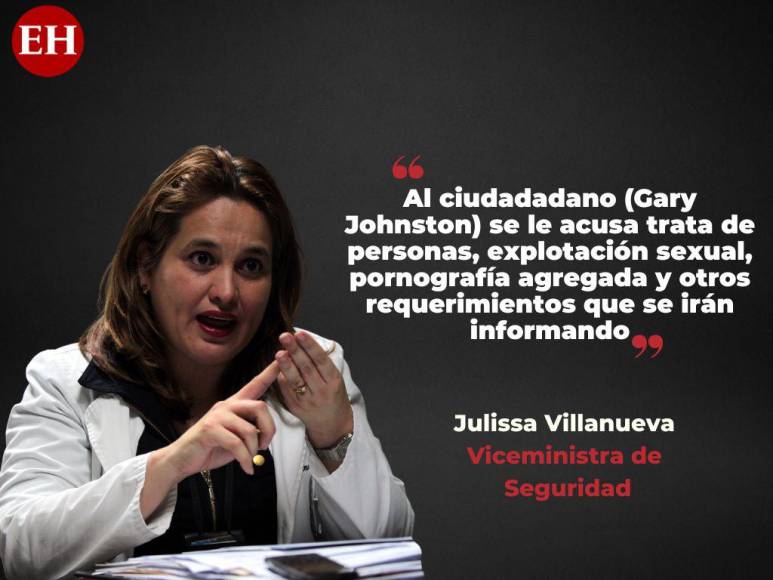 Frases de Julissa Villanueva sobre el caso de Gary Johnston