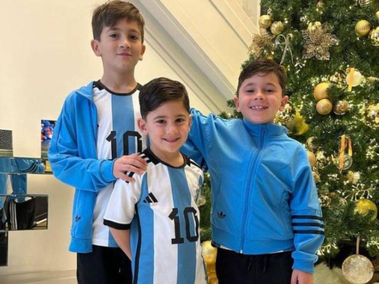 Antonela Roccuzzo y sus tres hijos, el apoyo e inspiración de Messi en la semifinal del Mundial de Qatar 2022