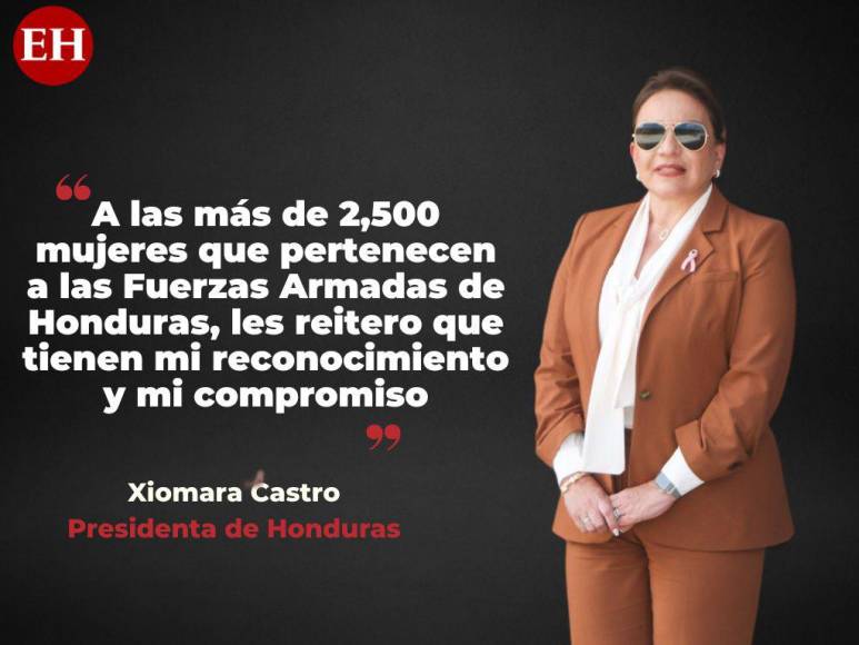 Incluir Cátedra Morazánica en los centros educativos: frases de Xiomara Castro en el Día del Soldado