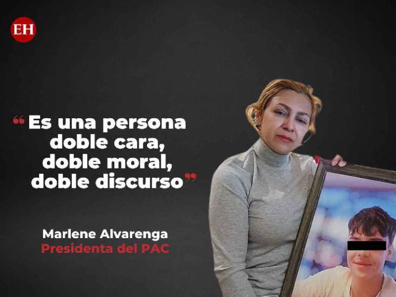 Las crudas frases de Marlene Alvarenga contra Salvador Nasralla por la muerte de su hijo