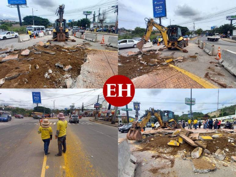 ¿Por qué se destruyó la rotonda de Loarque, en la salida al sur de la capital?