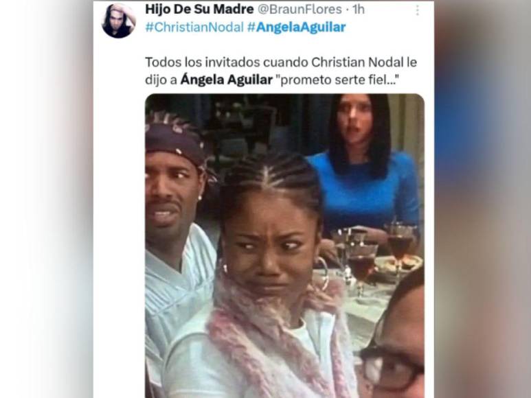 Los memes que dejó la boda de Christian Nodal y Ángela Aguilar