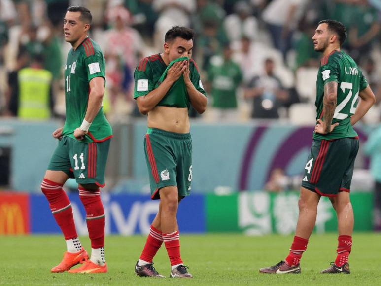 Rostros de dolor en aficionados tras eliminación de México en el Mundial de Qatar 2022