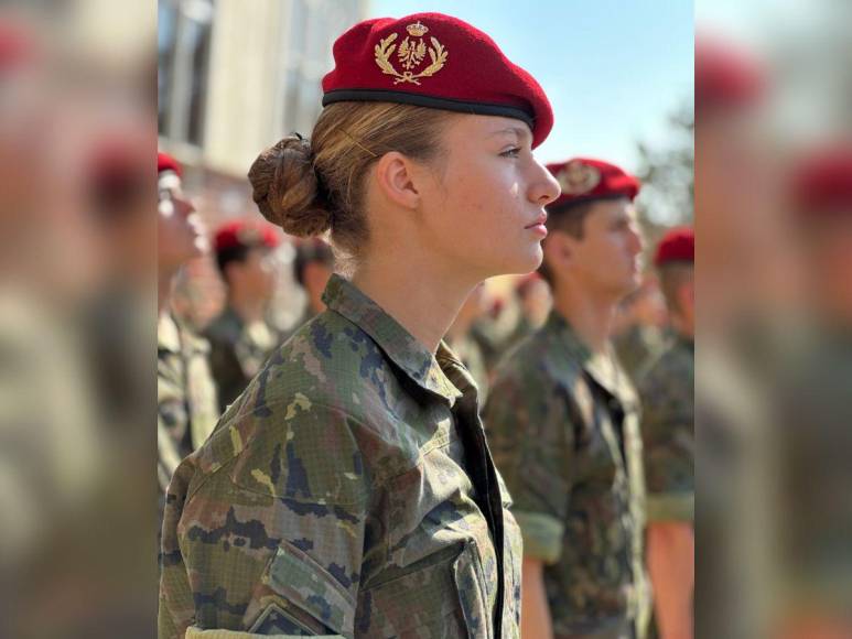 La Princesa Leonor en acción: Primeras fotografías de su instrucción militar