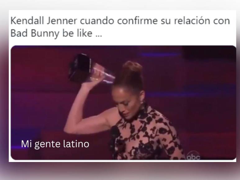 Los memes por el supuesto romance de Bad Bunny y Kendall Jenner