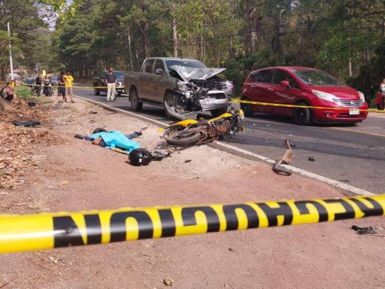 Las imágenes del aparatoso accidente que dejó una pareja muerta en carretera a Santa Lucía