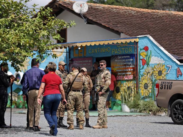 Saltó un muro para golpear y matar a cuatro niños con un hacha: horror en guardería de Brasil