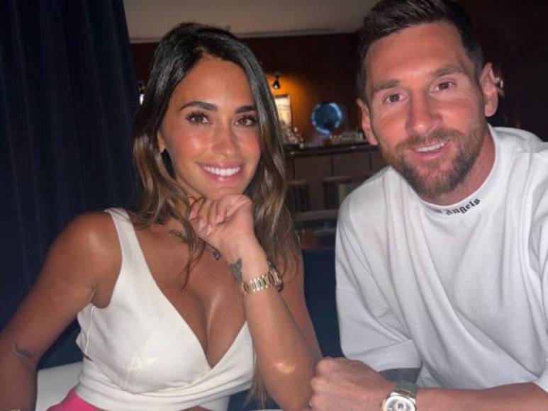 Antonela Roccuzzo y sus tres hijos, el apoyo e inspiración de Messi en la semifinal del Mundial de Qatar 2022