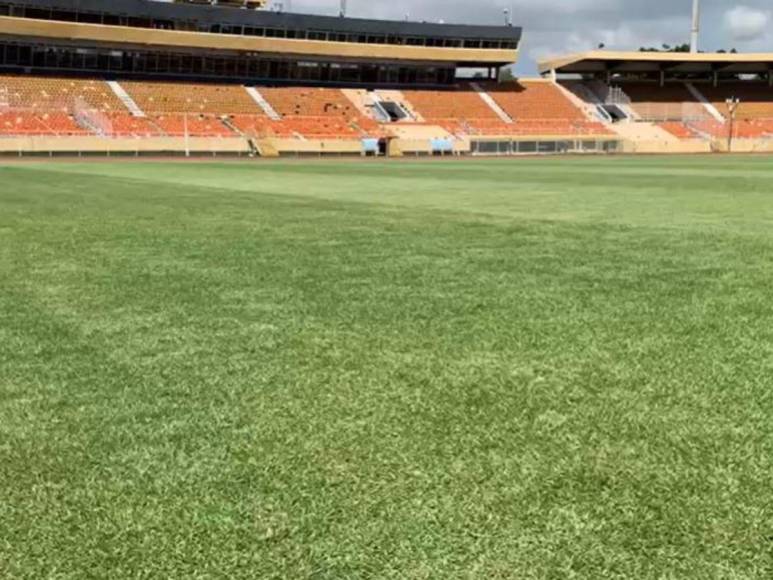 Con césped impecable y algunos descuidos: así es el Félix Sánchez, estadio donde Honduras enfrentará a Cuba