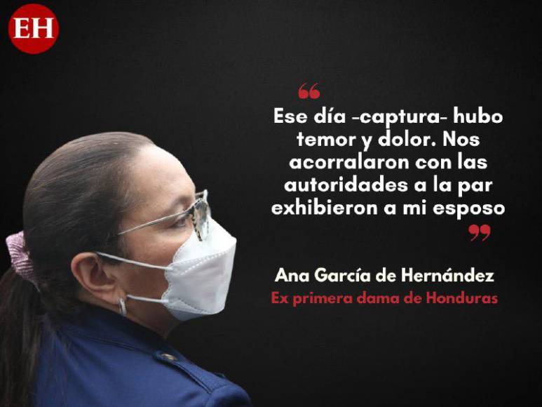 Frases de Ana García al denunciar en Conadeh que violaron derechos de JOH