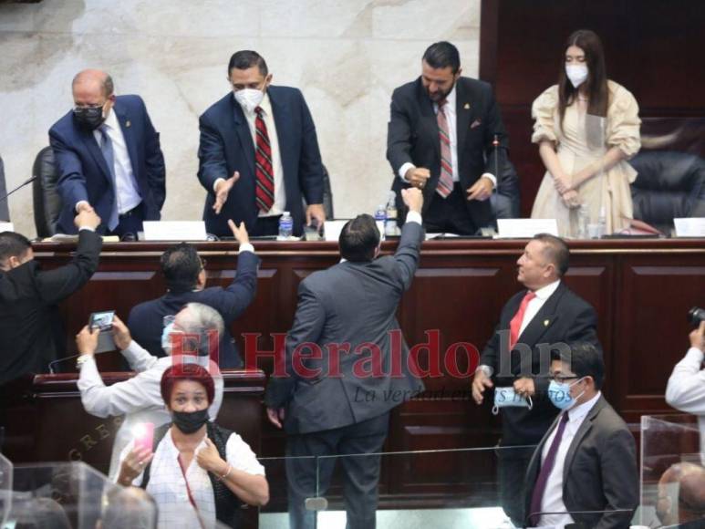 Alegría y festejo: Así recibieron los seguidores de Libre a diputados que regresaron al CN