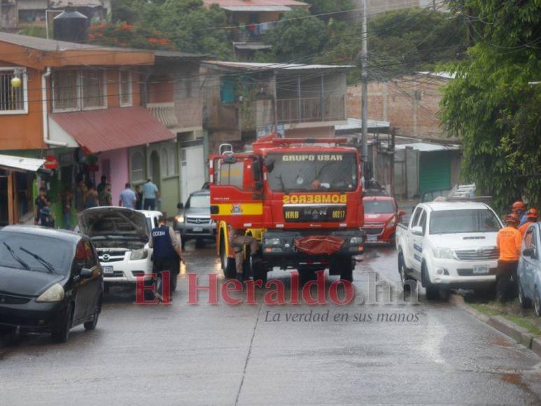 Zozobra, dolor y evacuaciones: el ambiente tras derrumbes en la colonia La Esperanza de la capital