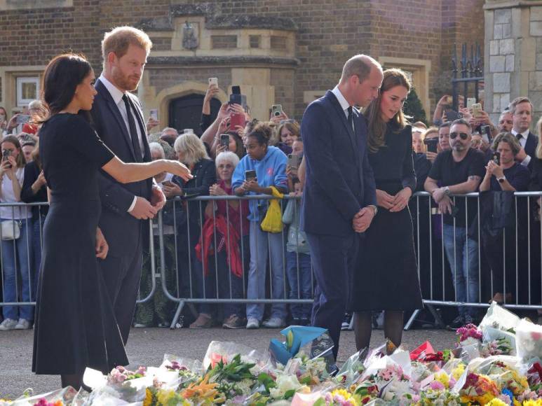 Meghan Markle, Kate Middleton y los príncipes William y Harry: Reunidos por la muerte de la reina Isabel II