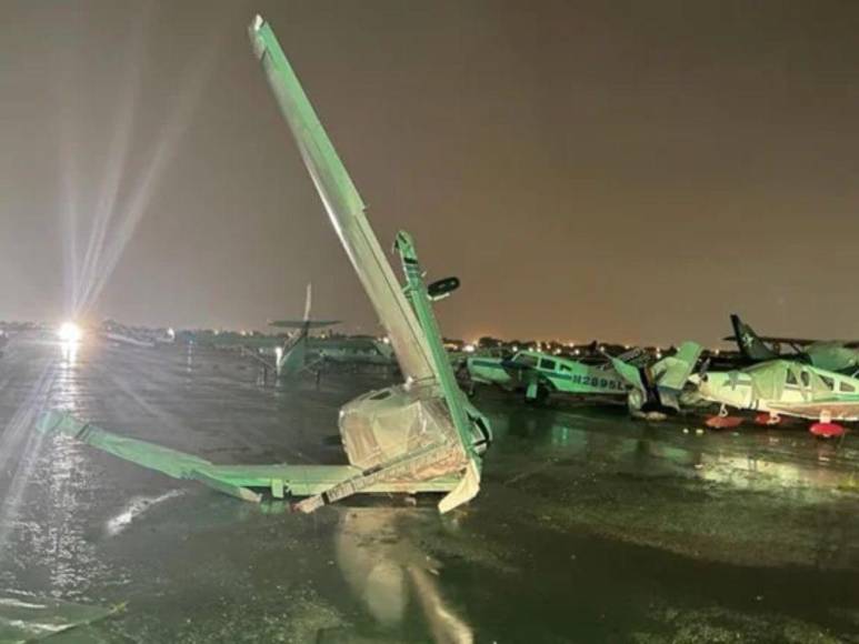 Apocalíptico y destructor: Así fue el tornado que azotó aeropuerto de North Perry en Florida