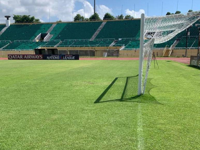 Con césped impecable y algunos descuidos: así es el Félix Sánchez, estadio donde Honduras enfrentará a Cuba