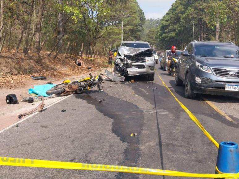 Las imágenes del aparatoso accidente que dejó una pareja muerta en carretera a Santa Lucía