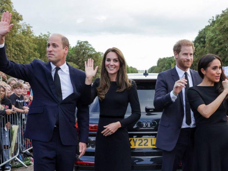 Meghan Markle, Kate Middleton y los príncipes William y Harry: Reunidos por la muerte de la reina Isabel II