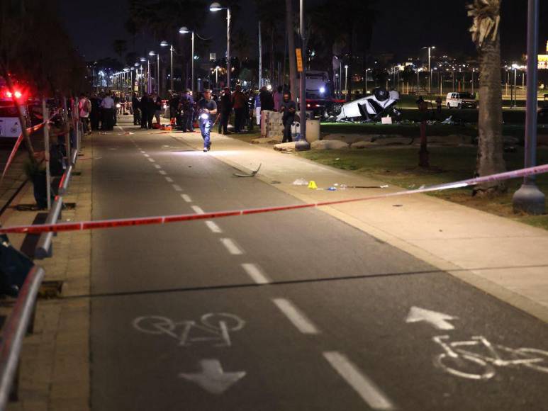 Tel Aviv: las impactantes imágenes del ataque terrorista que dejó un muerto y cinco heridos en Israel