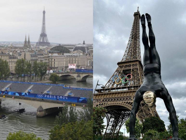 Río Sena y Torre Eiffel, monumentos epicentro del espectáculo en París-2024