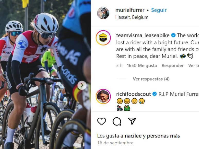 Muriel Furrer, la joven ciclista que murió tras accidente en plena competencia