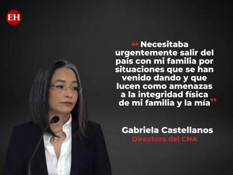 Las frases de Gabriela Castellanos sobre su salida de Honduras tras recibir amenazas