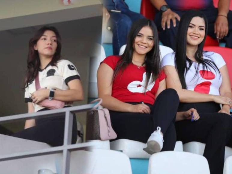 Bellas chicas en clásico capitalino, novias de jugadores de Motagua se roban miradas